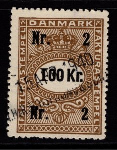 Denmark 1936 Cigar Revenues 100k Used Perf 12 - S36911