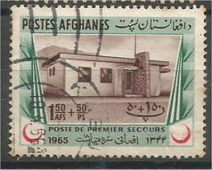 AFGHANISTAN, 1965, used 1.50af + 50p, First Aid, Scott B73