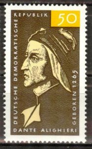 Germany DDR 1965 Dante Alighieri Poet Mi. 1097 MNH