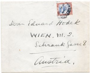 SUDAN cover postmarked Kharthoum, 8 March 1928 to Austria - Camel