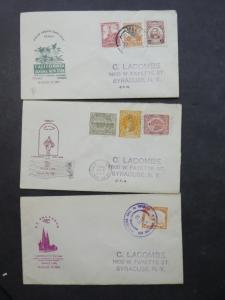 EDW1949SELL : WORLDWIDE 6 covers from diff countries 1st Voyage 1933 Grace Line