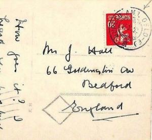 NORWAY MARITIME MAIL Postcard *Bureau AMB Oslo* CDS {samwells-covers} 1932 DD174