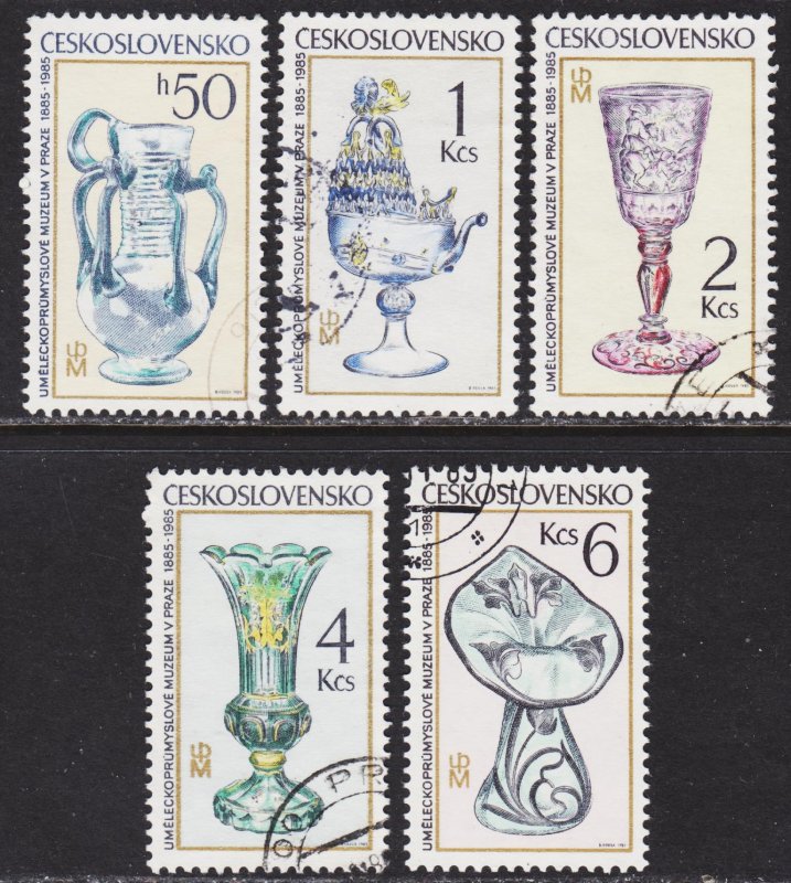 Czechoslovakia Scott 2581-85 complete set F to VF CTO.