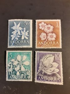 +Andorra (Spanish) #58-61           MNH