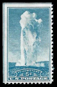 PCBstamps   US # 744 5c Yellowstone, MNH, (14)