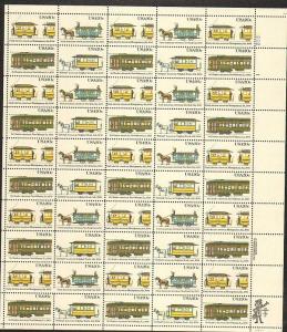 US #2059-62 Mint Sheet Streetcars 