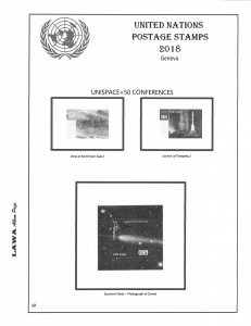 2018 UNITED NATIONS  ISSUES SUPPLEMENT – LAWA Album Pages