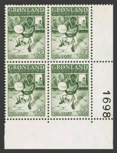 Greenland 41 block/4,MNH.Michel 46. Drum dancer,1961.