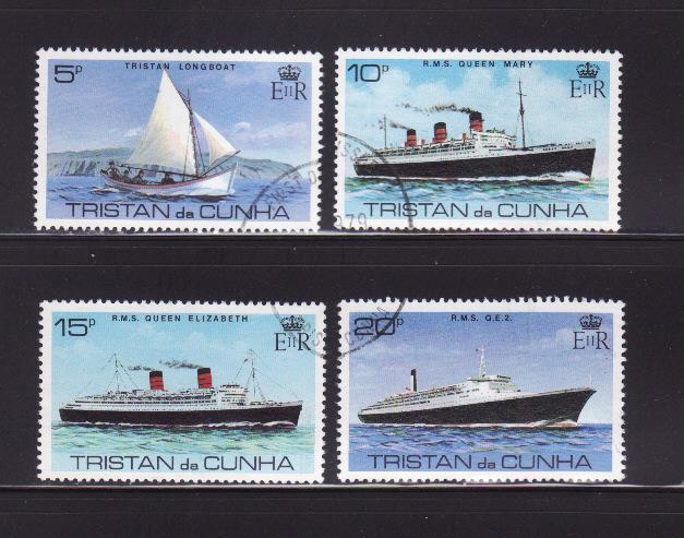 Tristan Da Cunha 255-258 Set U Ships