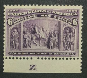 MOMEN: US STAMPS #235 MINT OG NH LOT #33056