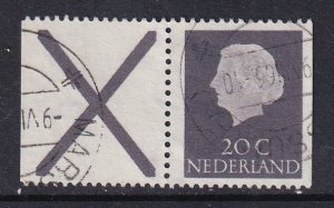 Netherlands  #347 used 1966 combination from booklet X+20c