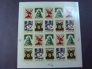 U.S.# 4207-4210(4210b)-MNH--FULL PANE OF 20--CHRISTMAS---2007