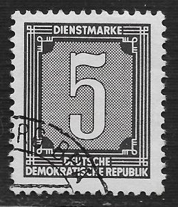 Germany DDR #O28 5pf Numeral of Value ~ Used