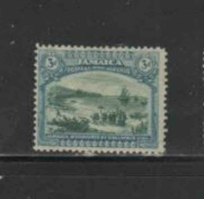 JAMAICA #80 1921 3p COLUMBUS LANDING AT JAMAICA MINT VF NH O.G aa