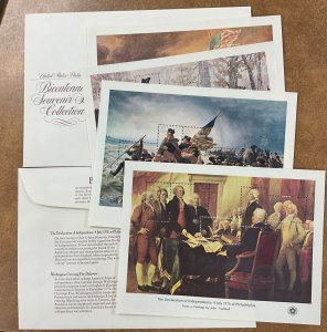 1686-1689   10 sets of 4 Bicentennial Souvenir Sheets 1976 NH $43 face value