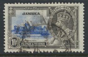 Jamaica SG 115 Used spacefiller SC# 110    Silver Jubilee  see details 