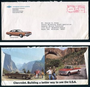 1972 Chevrolet Allover Automobile Advertising - Detroit, Michigan to Royal Oak