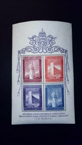 Vatican City Sc# 242a Souvenir Sheet Universal & Intl Expo 1958