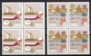 Malta Sc# 558-559 MNH block/4 1979 Europa