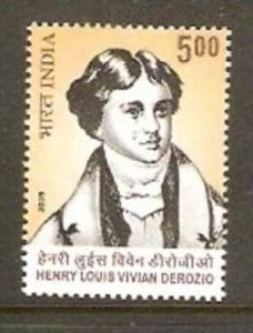 India 2009 Henry Louis Vivian Derozio Writer Poet  MNH Inde Indien