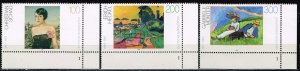 Germany 1994,Sc.#1863-5 MNH German paintings of the 20th century , plate number