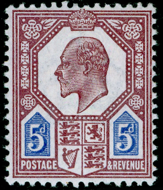 SG293 SPEC M30(2), 5d dull reddish purple & bright blue, NH MINT. Cat £60.