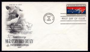 US 1306 Migratory Bird Treaty Artcraft U/A FDC