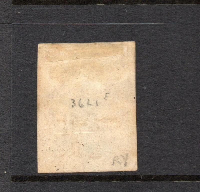 #10A - 3 cent stamp of 1851 - RARE FIRST PLATE #1 early - cv$160 -   36L1e