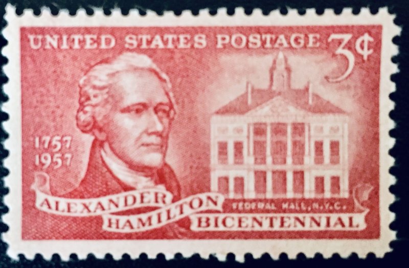 United States #1086 3¢ Alexander Hamilton Bicentennial (1957) MNH