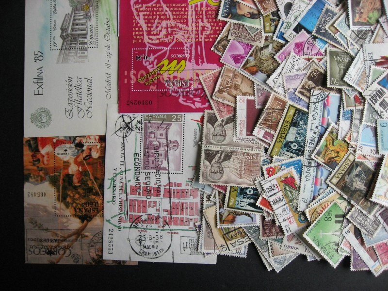 SPAIN 400 nice mixture (duplicates,mixed cond) lots of commemoratives are here! 