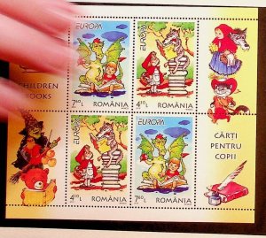 ROMANIA Sc 5167b NH SOUVENIR SHEET OF 2010 - FAIRY TALES - EUROPA