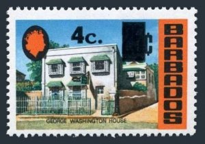 Barbados 391 two stamps,MNH.Michel 360. George Washington House,new value,1974.