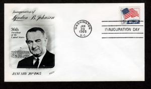 U S 1965 Inauguration Cover Lyndon Johnson