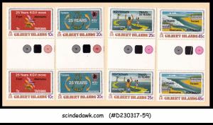 GILBERT ISLANDS - 1978 25yrs of KGV KING GOERGE V SCHOOL - 4V GUTTER PAIR - MNH