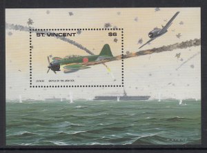 St Vincent 1318 Airplane Souvenir Sheet MNH VF