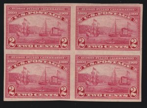 US 373 2c Hudson-Fulton Mint Block of 4 VF-XF OG NH SCV $180