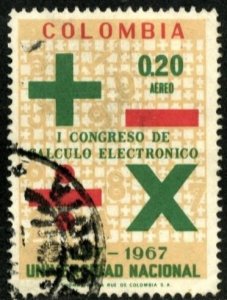 COLOMBIA #C510, USED AIRMAIL - 1968 - COLOMBIA238