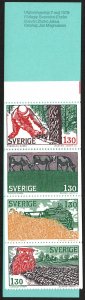 SWEDEN Sc. 1284a Lantbruk 1979 MNH booklet