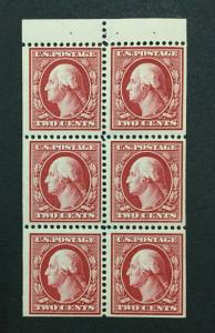 MOMEN: US #375a BOOKLET PANE MINT OG NH #28852