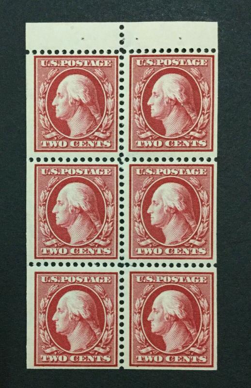 MOMEN: US #375a BOOKLET PANE MINT OG NH #28852