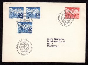 Sweden, Scott # 499-501,  FDC Lot 230716-01