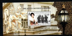 FALKLAND ISLANDS SGMS881 2001 QUEEN MOTHER'S 100th BIRTHDAY MNH