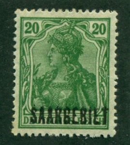 Saar 1920 #47 MH SCV (2024) = $0.95