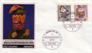 Berlin FDC Sc# 9NB75 9NB76 Puppets L45