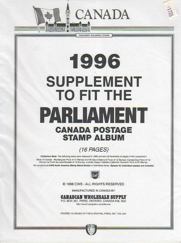 1996 Parliment Supplement ($17.35)