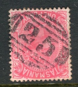 TASMANIA; 1890s classic QV issue fine used 1d. value, fair Postmark