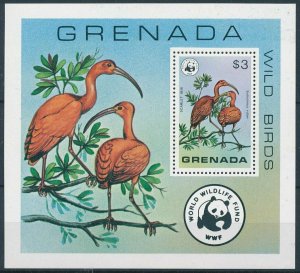 [108865] Grenada 1978 Birds vögel oiseaux WWF Scarlet Ibis Souvenir Sheet MNH