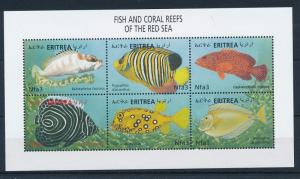 [28239] Eritrea 2000 Marine Life Fish Coral reef Red Sea MNH Sheet