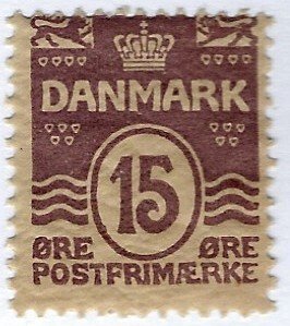 Denmark SC#63 MNH F-VF gum cracking SCV$40.00...Bargain in Demand!