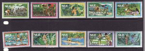 Niue-Sc#222-31-Unused NH set-Fishing-Harvesting-1978-